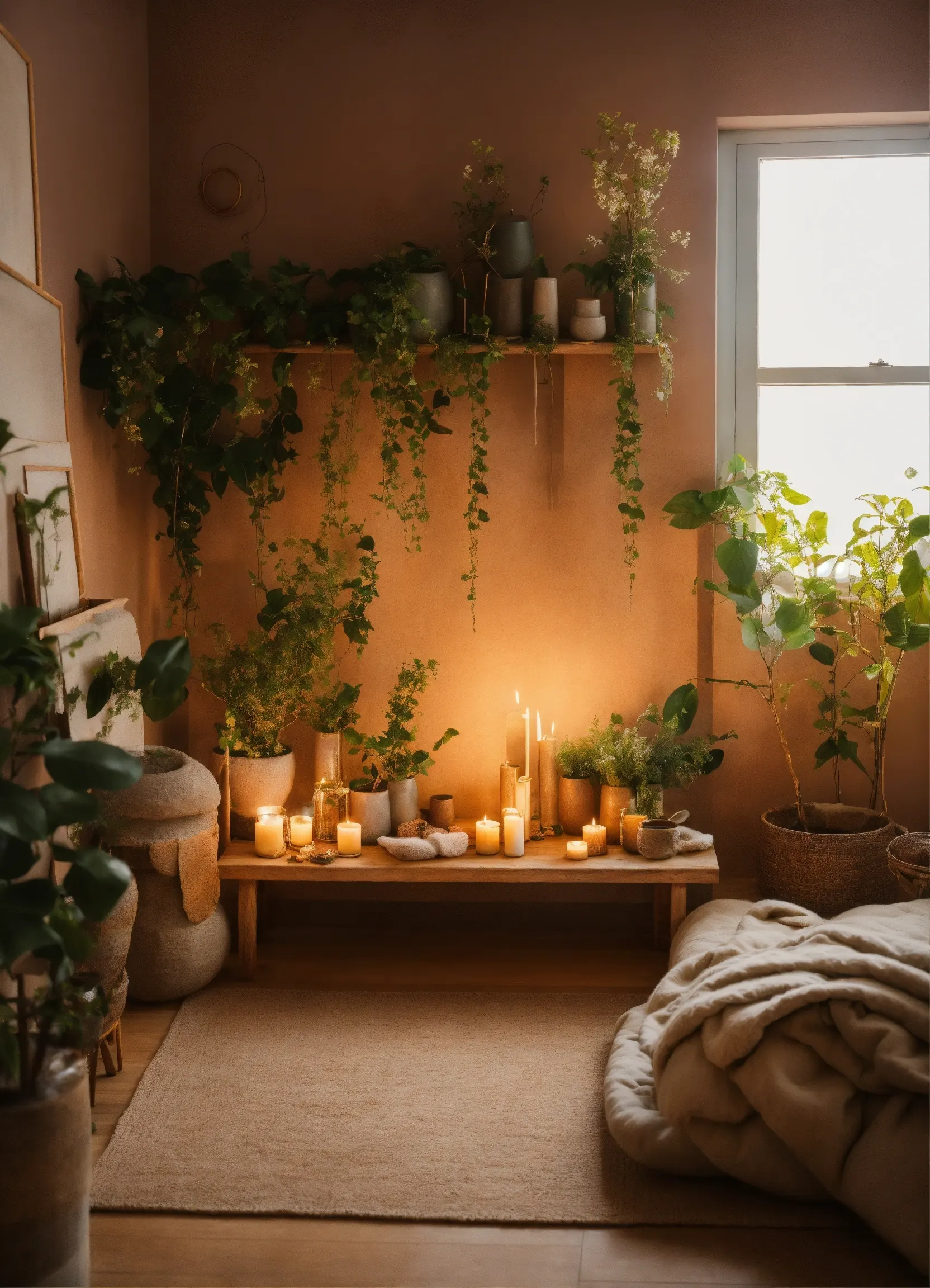 Natural cleaning supplies arranged on counter